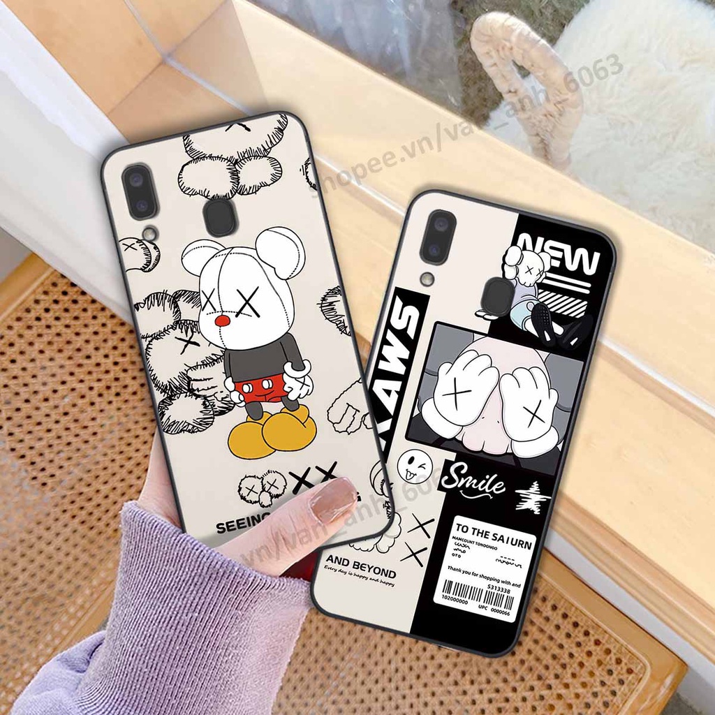 Ốp Samsung A20 / A30 be@r brick mars thời trang, ốp lưng điện thoại viền dẻo siêu chất
