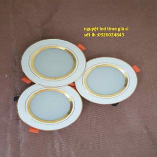 Combo 10 đèn led âm trần 7w phi 90 3 mầu và 1 mầu giá xưởng hàng cao cấp