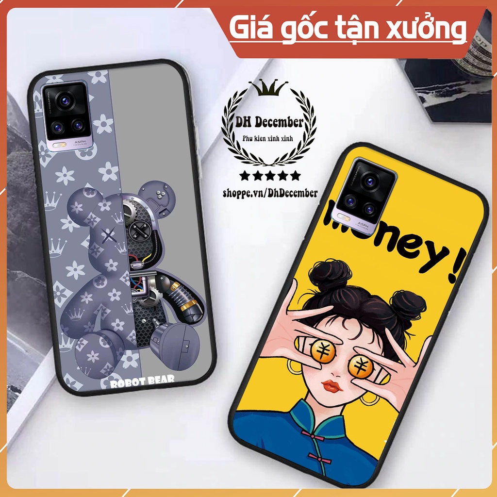 Ốp lưng Vivo V20 in hình 3D lucky, gấu Brick xinh xắn - KHÔNG NÊN BỎ LỠ