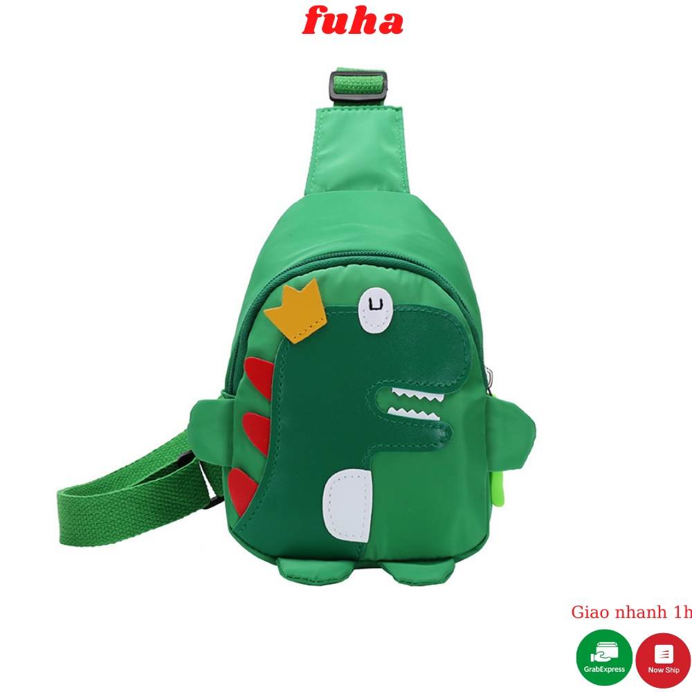 Túi đeo chéo trẻ em FUHA, balo mini khủng long phong cách Hàn Quốc thời trang