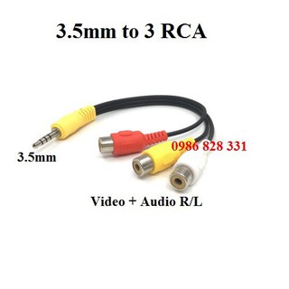 Cáp chuyển từ cổng 3.5mm sang AV hoa sen
