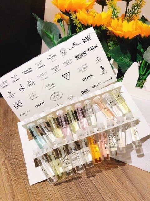Set nước hoa test rẻ 20 ống 20 mùi | BigBuy360 - bigbuy360.vn