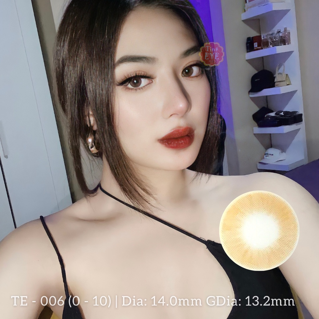 Kính Áp Tròng Tinteye Lens TE 006 Honey Brown