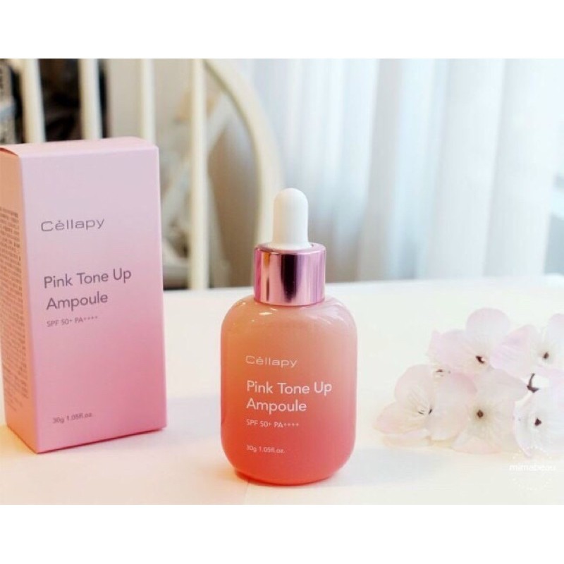 Tinh Chất Dưỡng Trắng Chống Nắng Căng Bóng Serum Cellapy Pink Tone Up Ampoule SPF50+ PA++++