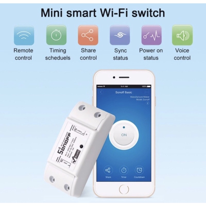 Công Tắc Bật Tắt Thiết Bị Điện Qua Wifi SONOFF