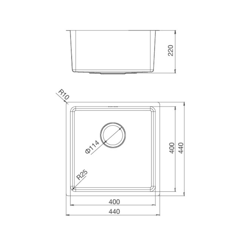 [FREESHIP HCM] Chậu Rửa Chén Malloca MS 6044 - Chất Liệu Inox 304