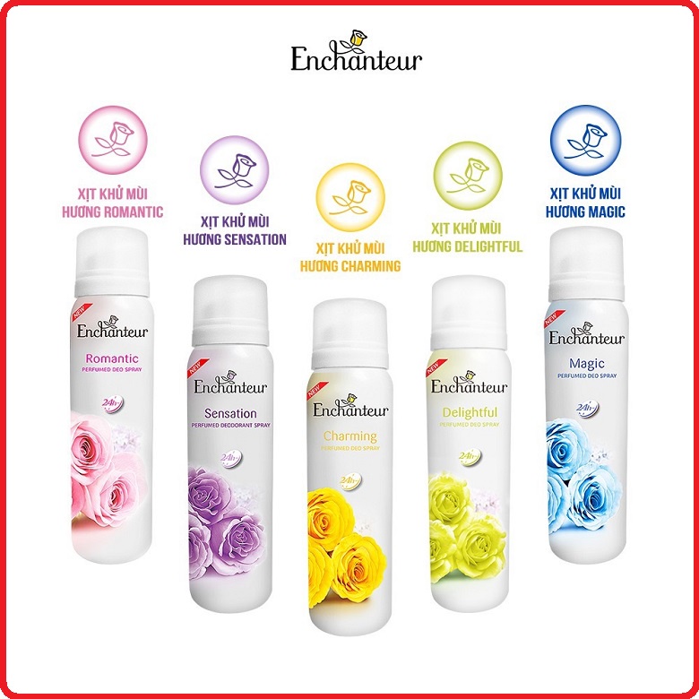 Xịt Khử Mùi Enchanteur 150Ml