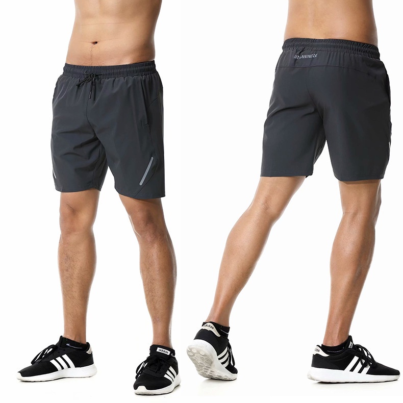 [ GYMEN ] Quần short thể thao nam  thoải mái đàn hồi cao thoáng khí nhanh khô  chạy bộ tập thể dục quần bóng rổ  cỡ lớn  ngoài trời   huấn luyện  hút mồ hôi
