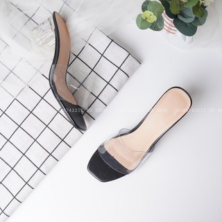 Guốc nữ , dép nữ cao gót quai trong gót trong êm chân dễ mang