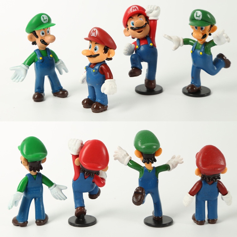 NINTENDO Set 12 Mô Hình Nhân Vật Game Super Mario Bros Luigi Yoshi Koopa Goomba Bullet Bill Shy Guy Lakitu Bằng PVC