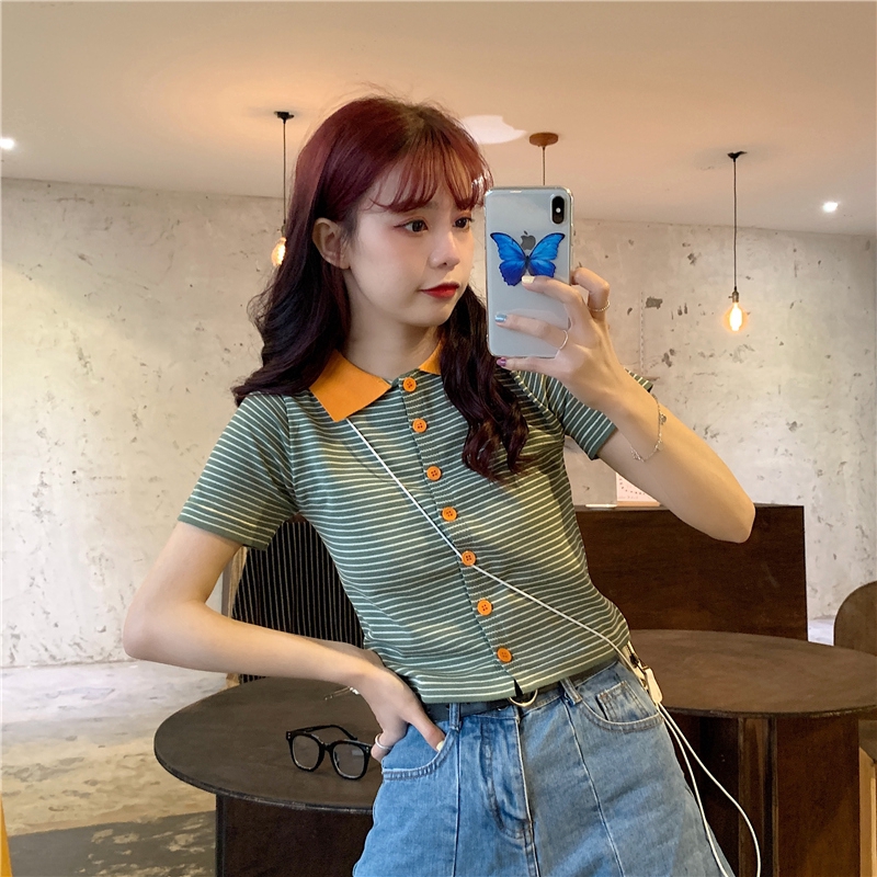 Áo Thun Polo Ngắn Tay Xinh Xắn Dành Cho Bạn Gái | BigBuy360 - bigbuy360.vn