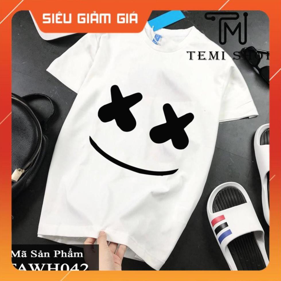 new 2021 [FREESHIP-ẢNH CHỤP THẬT] Áo phông hình mặt cười Marshmello chất đẹp mã 42 . ⛔