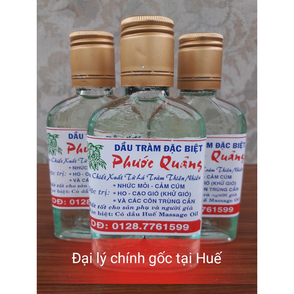 Dầu tràm Huế nguyên chất (dầu trắng) thương hiệu Phước Quảng