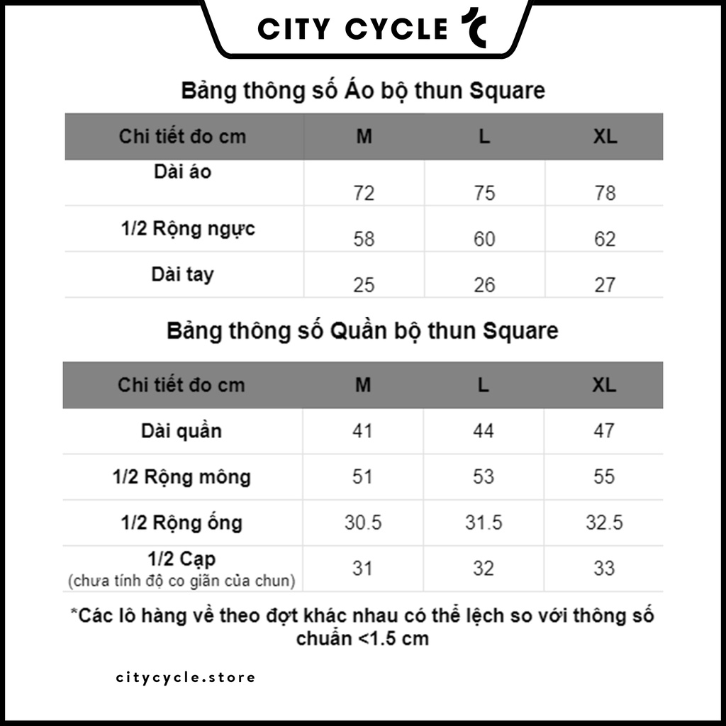 Đồ bộ nam nữ Square City Cycle - Quần áo nam Unisex form rộng hàng cao cấp Local Brand