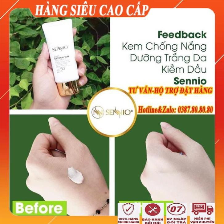 [ KIÊM KEM LÓT KEM NỀN] Kem chống nắng cho da dầu, da mụn và dưỡng trắng da/Kem chống nắng tốt sennio hàn quốc