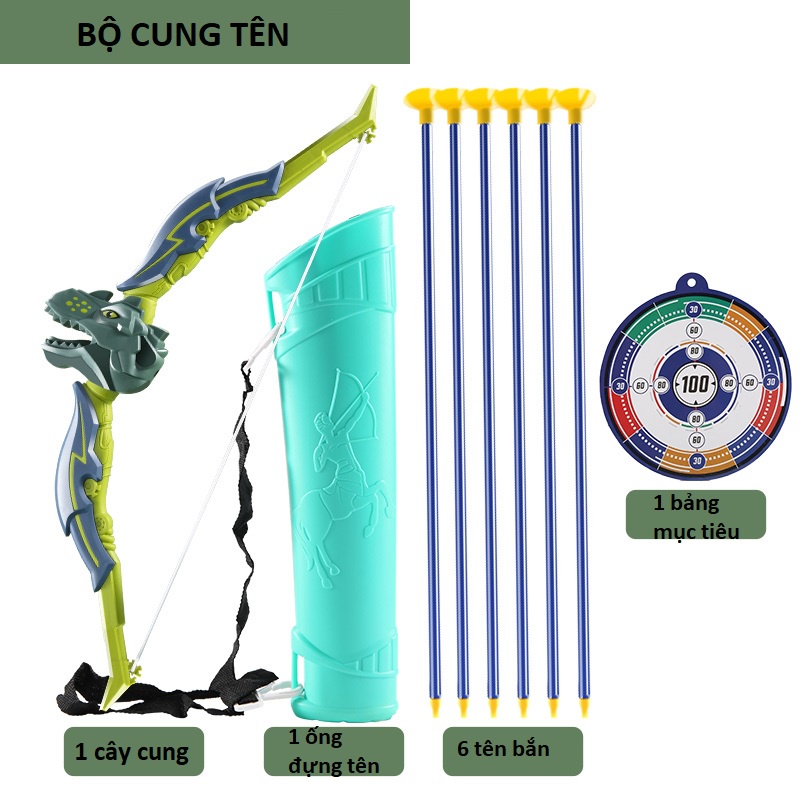 Cung tên thể thao, bộ cung tên thể thao cho bé, đồ chơi cho bé trai, đồ chơi cho bé gái