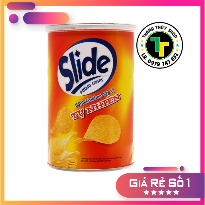 Combo 04 hủ Khoai tây ống Slide nhiều vị chọn ngẫu nhiên giòn rụm vị siêu ngon ăn mãi còn thèm loại 90g