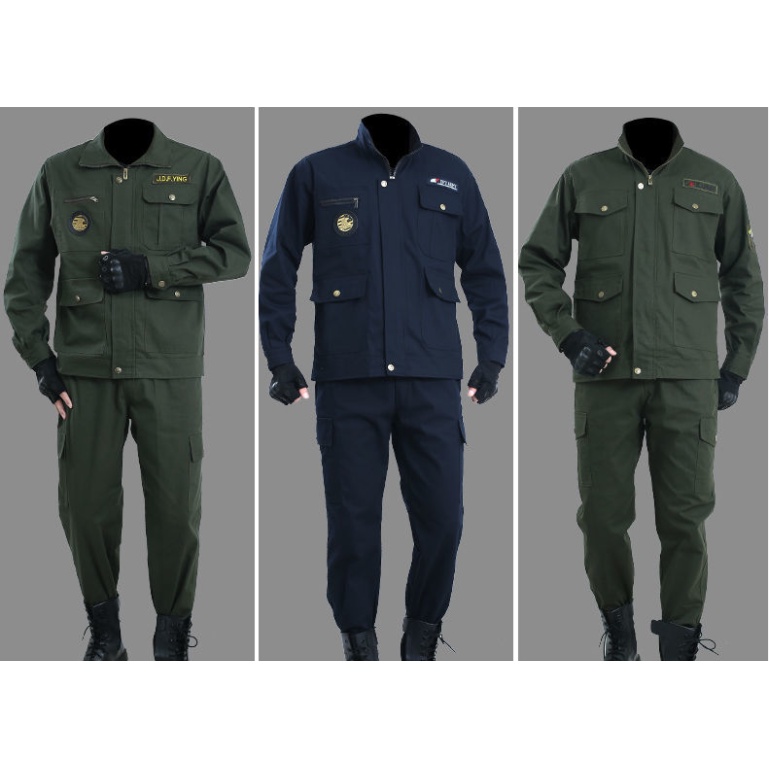 Bộ Đồng Phục Bảo Hộ Lao Động Bằng Cotton Nguyên Chất Chống Mòn Cho Nam