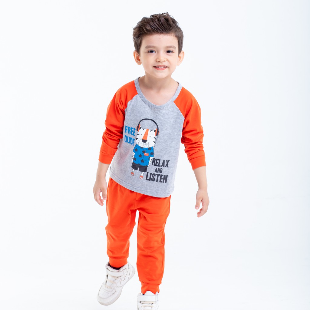 Đồ Bộ Bé Trai Dài Tay Chất Cotton In Hình Hổ Ngộ Nghĩnh Thời Trang Cao Cấp Beddep Kid Clothes BB17