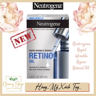[Hàng USA]Tinh dầu dưỡng da Neutrogena Rapid Wrinkle Repair Retinol Oil (30ml)