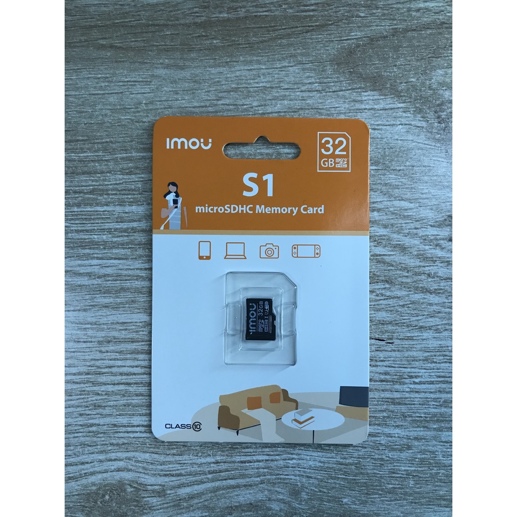 Thẻ Nhớ IMOU Micro SD Lưu Trữ Cho Camera - 32GB - Speed 80MB/s - Dùng Cho Camera Giám Sát - Điện Thoại - Máy Ảnh - Sản P