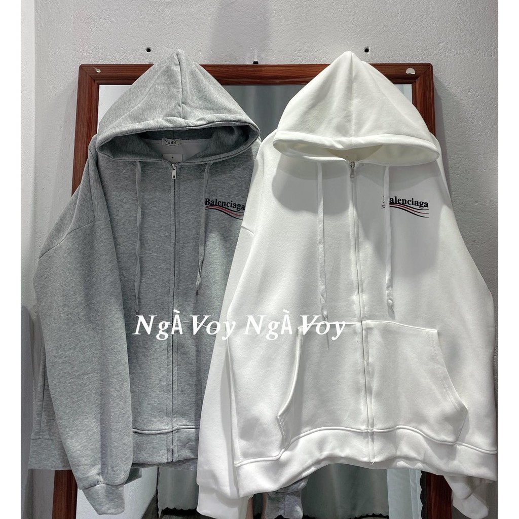 ÁO KHOÁC HOODIE ZIP BAL|E|N |C |I |A| G| A CHẤT SIÊU ĐẸP