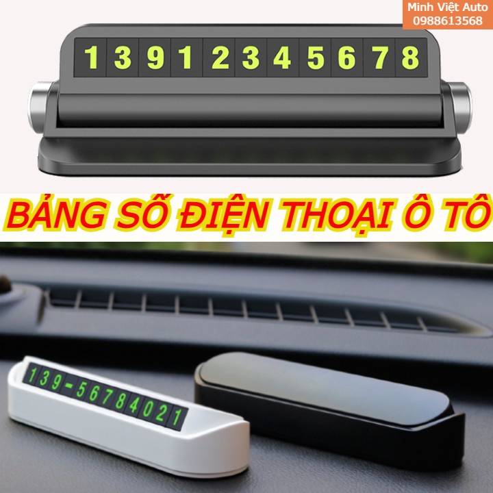 Bảng để số điện thoại ô tô - Bảng ghi số điện thoại trên ô tô mẫu mới vân gỗ sang trọng