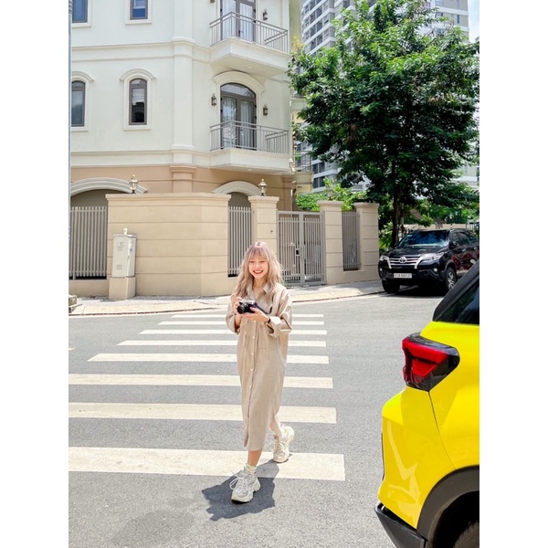 Nelly Shirt Dress - Đầm sơ mi pastel vải ít nhăn - Remmus.vn