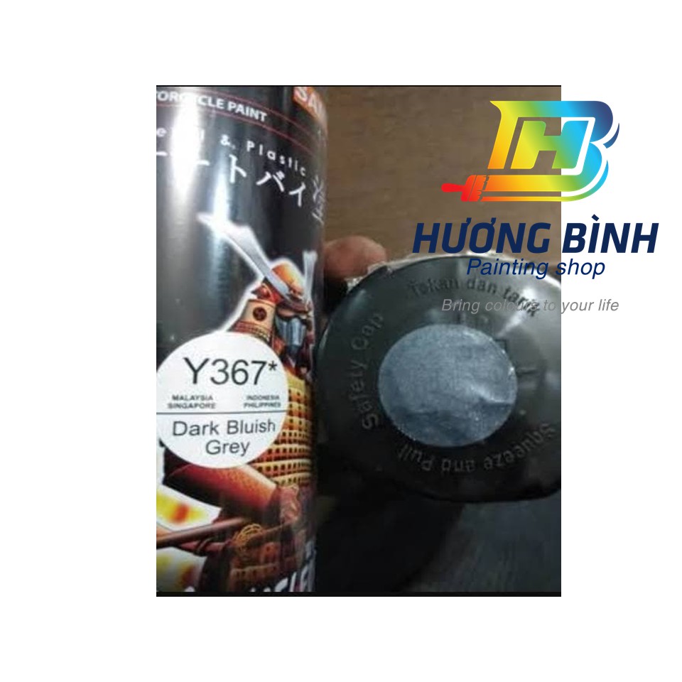Sơn xịt Samurai màu Xám Đậm - Y367