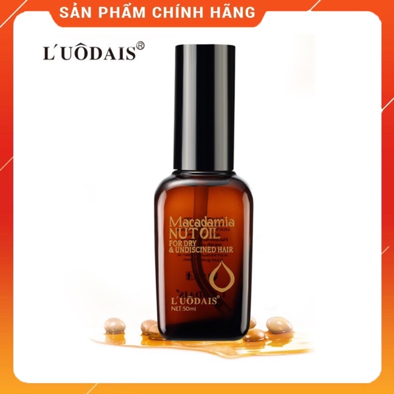 Tinh dầu dưỡng tóc MACADAMIA serum dưỡng tóc uốn Luodais NUT OIL 50ML CT45