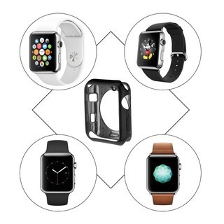 Ốp Mềm TPU Bảo Vệ Viền Apple Watch Series 1/2/3/4/5/SE/6/7 Size 38mm 42mm 41mm 40mm 44mm 45mm