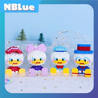 Đồ chơi xếp hình lego vịt Donal hoạt hình 3D quà tặng sinh nhật bé trai bé gái size 10 cm