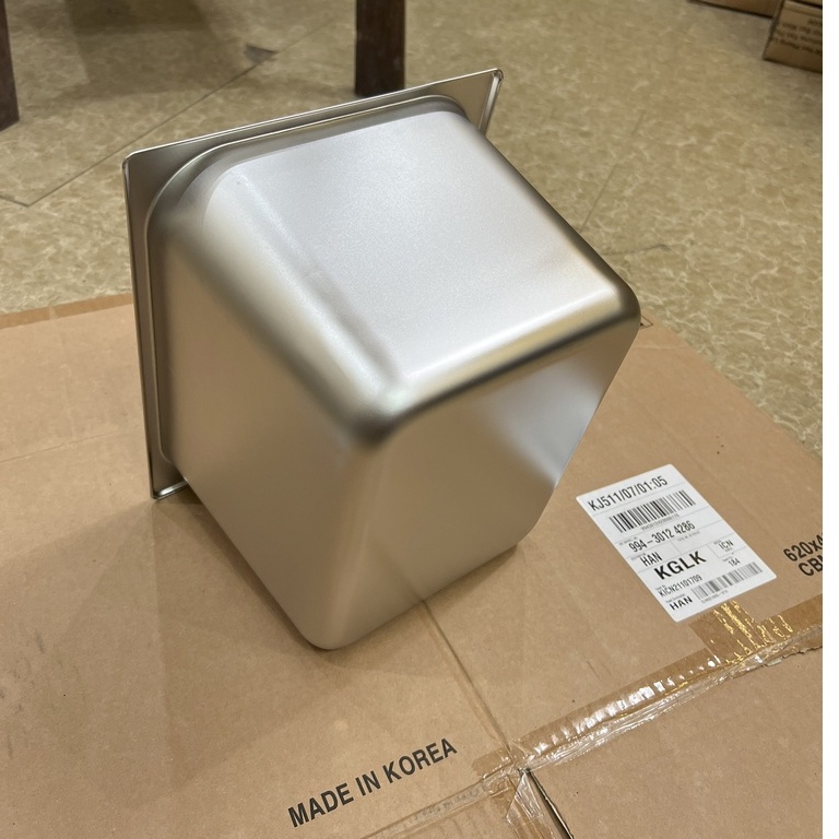 Khay đựng thạch trà sữa inox 304 GN 1/2 sâu 20cm có nắp (loại dày 1.0mm)