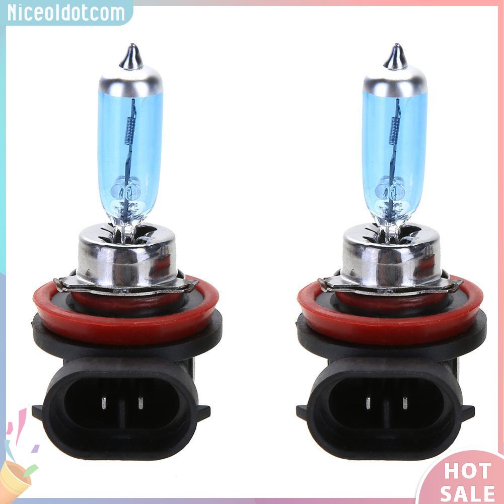 2 bóng đèn pha Halogen H11 12V 55W màu xanh cho xe hơi