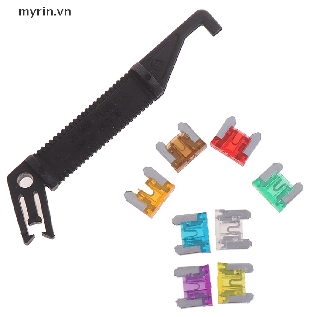 Set 100 Cầu Chì Lưỡi mini Tự Động 3A5A7.5A10A15A 20A25A30A Chuyên Dụng Cho Xe Hơi