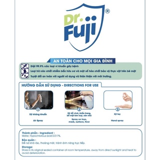 Xịt Khử Khuẩn DR.FUJI