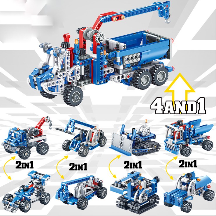 Bộ Đồ Chơi Lắp Ráp 9IN1 Các Xe Oto Dành Cho Bé