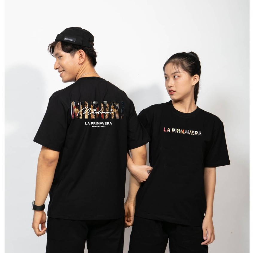 Áo thun unisex form rộng tay lỡ Phông Nam Nữ La prim Local Brand Mi Midori