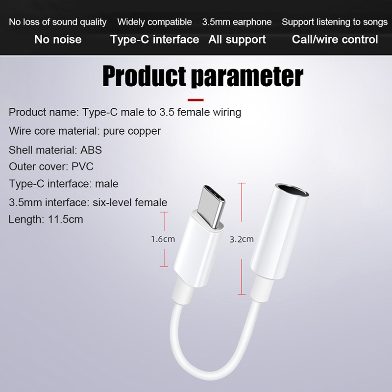 Dây Cáp Chuyển Đổi Cổng Type C Đực Sang 3.5 Aux Audio Female Sang 3.5mm | BigBuy360 - bigbuy360.vn