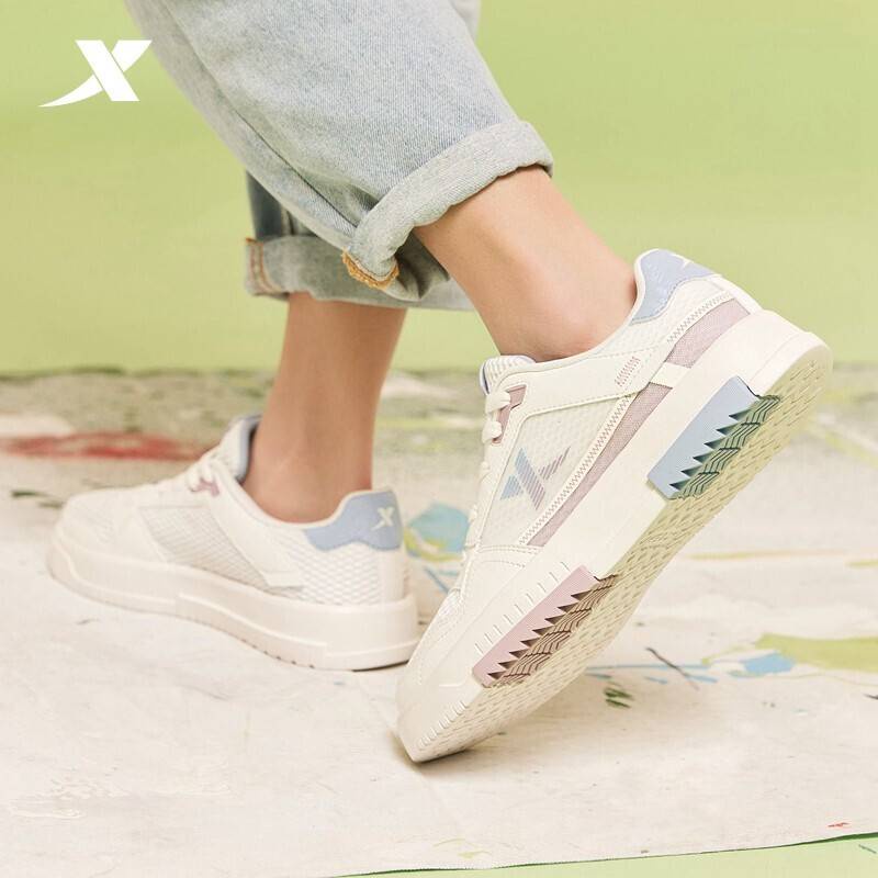 Giày thể thao XTEP phối lưới thoáng khí phong cách Hàn Quốc thời trang dành cho nữ