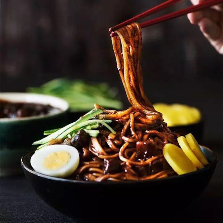 🥘🥘🥘Mỳ Trộn Tương Đen KORENO Siêu Ngon - Gói 78gr