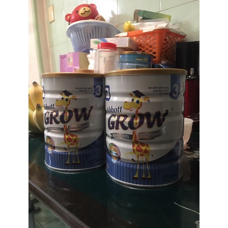 combo 2 lon Sữa about grow 3 900gr