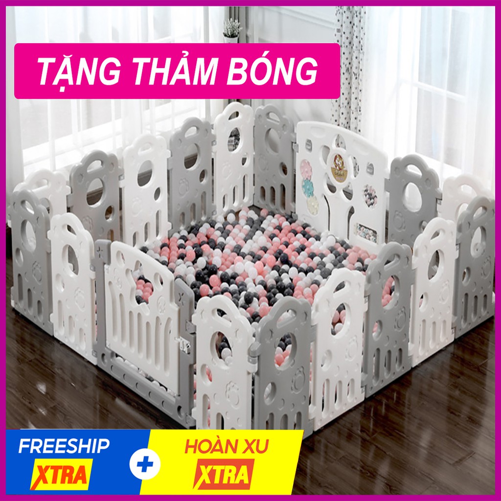 [XẢ KHO THANH LÝ] Bộ quây cũi nhựa nguyên sinh TẶNG THẢM +50 BÓNG