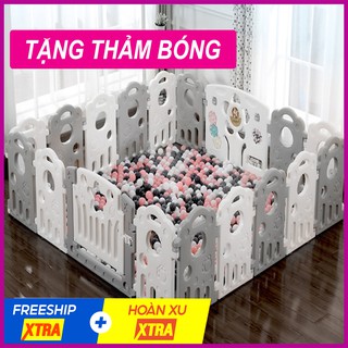 Bộ quây cũi nhựa nguyên sinh TẶNG THẢM +50 BÓNG