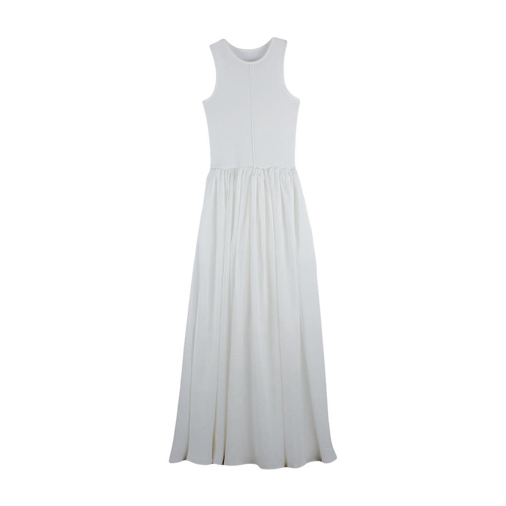 Đầm Thể Thao Sát Nách Dáng Dài Màu Đen Thời Trang Mùa Hè Cho Nữ