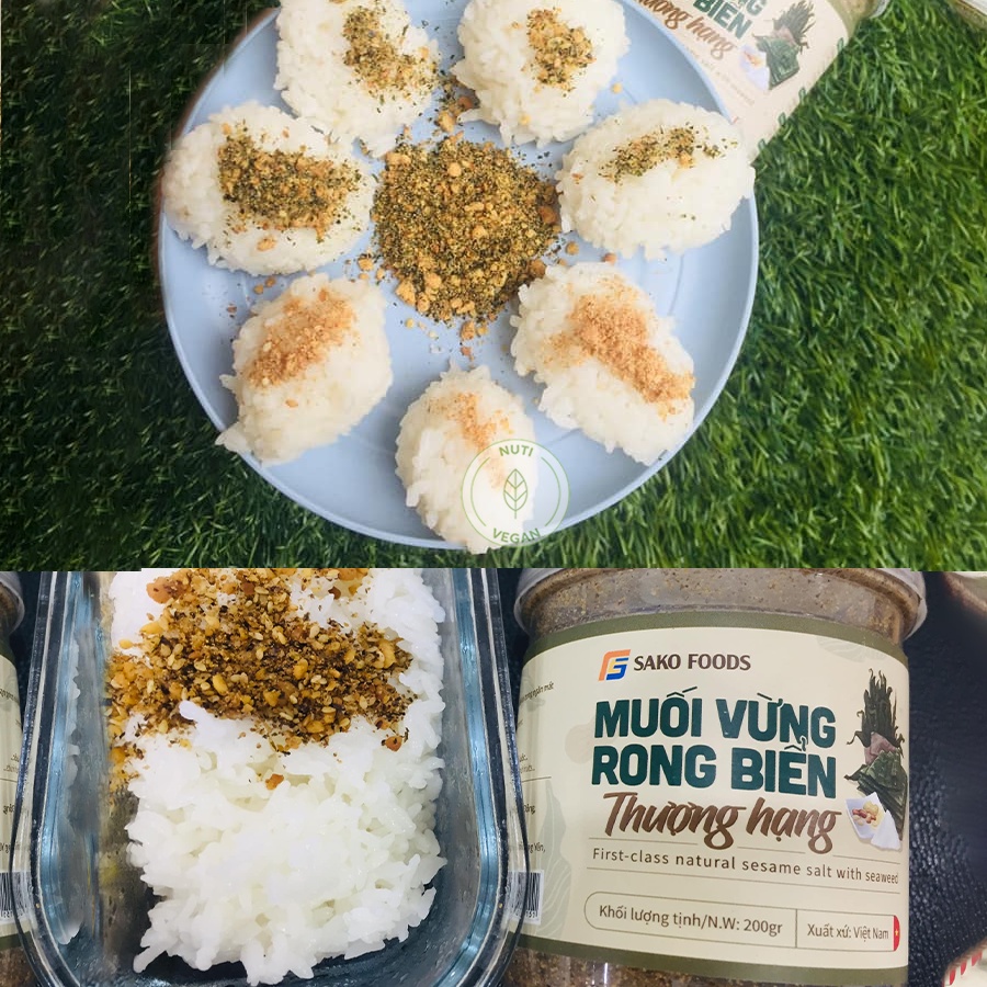 Muối Vừng Rong Biển Sako Foods hộp 200g, Muối Vừng Thượng Hạng Thơm Ngon Dinh Dưỡng - Nuti Vegan | BigBuy360 - bigbuy360.vn