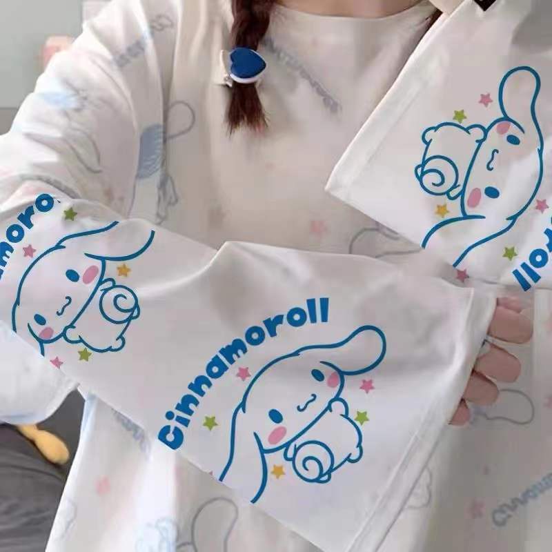 SANRIO Tất Ống Tay Chống Nắng UV Họa Tiết Dễ Thương Cho Nữ