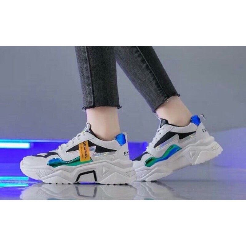 [Freeship] [video] Giày Thể Thao sneaker Nữ Tia Chớp Dáng Học Sinh Siêu Hot