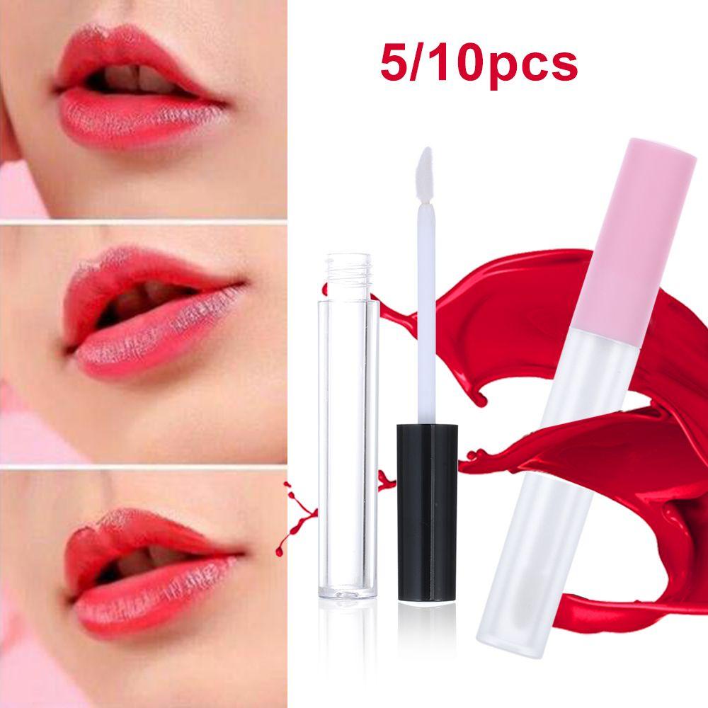 Set 5 / 10 Tuýp Son Bóng 3ml Mini Kèm Cọ Tiện Dụng DIY