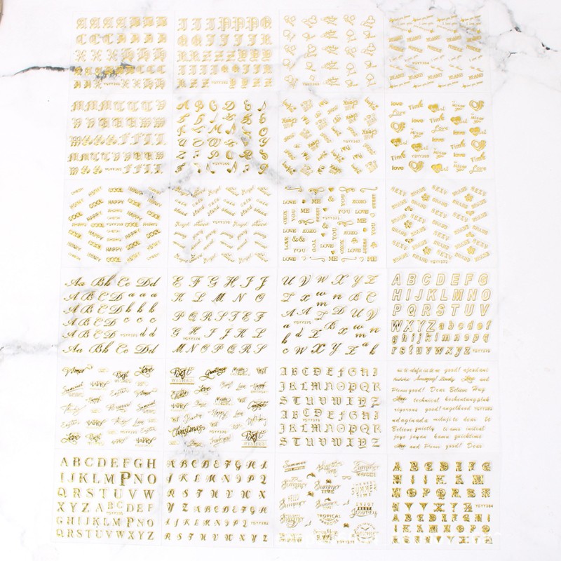 Bộ 24 Chữ Cái Dán Trang Trí